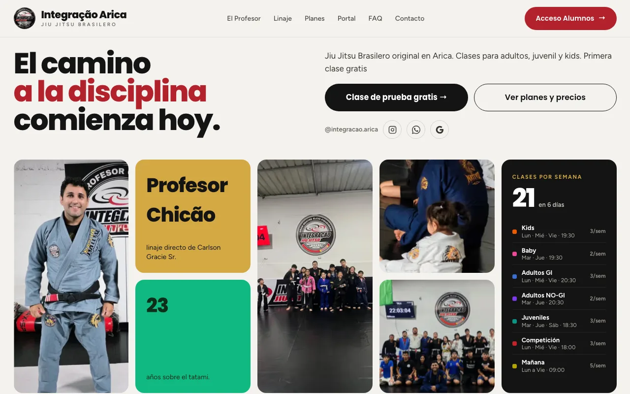Sitio de Integração Arica: Jiu Jitsu Brasileiro en Arica